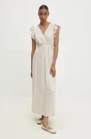 Šaty Answear.LAB béžová barva, maxi