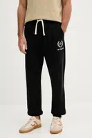 Bavlněné tepláky Karl Lagerfeld pánské, černá barva, A3M44004