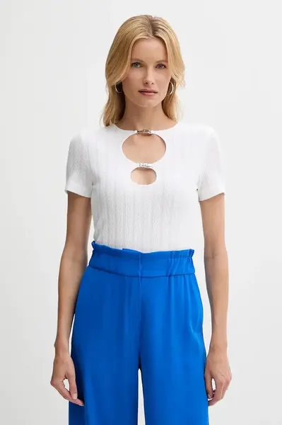 Tričko Guess VALERIA dámské, bílá barva, W5YP09 KCXS1