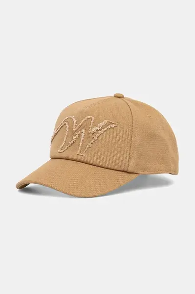 Čepice Weekend Max Mara RUGIADA béžová barva, s aplikací, 2525576054600