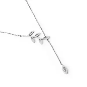 Vuch Elegantní ocelový náhrdelník Fallness Silver