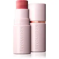 Makeup Revolution Skin Silk Blush Stick krémová tvářenka v tyčince odstín Peachy Pink 4.5 g