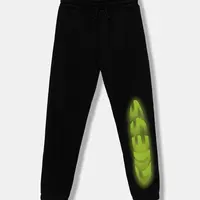 Dětské bavlněné tepláky Guess černá barva, s potiskem, L5YQ11 KAD74