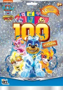 100 samolepek s omalovánkovými listy Tlapková patrola