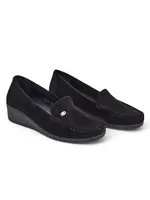 Resti Women's moccasins on a low wedge Lepolt