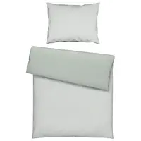 Esposa OBOUSTRANNÉ POVLEČENÍ, flanel, zelená, bílá, 140/200 cm