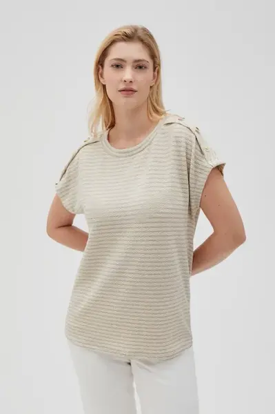 Marisse Women's T-Shirt L-Ts-4634 L.Beige