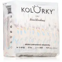 Kolorky Day Rain&Rainbow jednorázové EKO pleny velikost M 5-8 Kg 21 ks