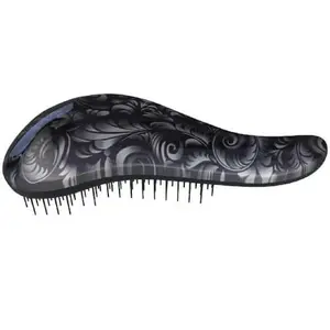 Dtangler Kartáč na vlasy s rukojetí Black Flower