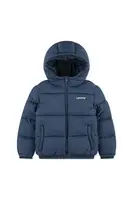 Dětská bunda Levi's HVWT PUFFER WITH LOGO ELAS tmavomodrá barva, 8EN633