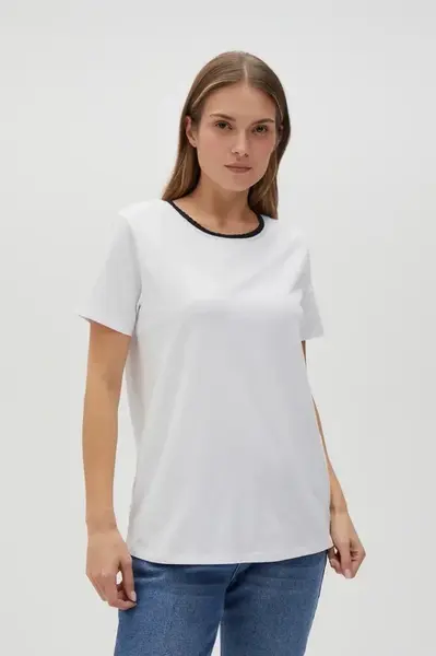 Marisse Women's T-Shirt L-Ts-4601 White