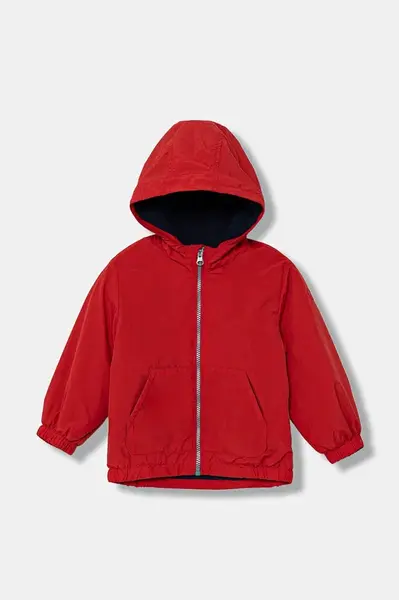 Dětská bunda United Colors of Benetton červená barva, 2IGGGN03X
