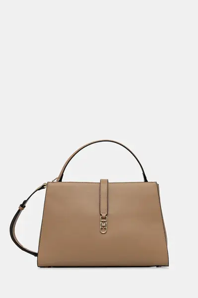 Kabelka Tommy Hilfiger béžová barva, AW0AW17724