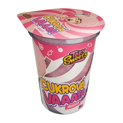 Tary Sweets - Cukrová vata Jahoda 20g