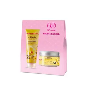 DERMACOL Aroma Vanilka duo dárkové balení SG 250 ml a peeling 200 g