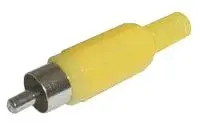 Konektor CINCH kabel plast žlutý