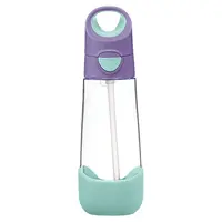 B.BOX Láhev na pití s brčkem  lilac pop 9m+ 600 ml