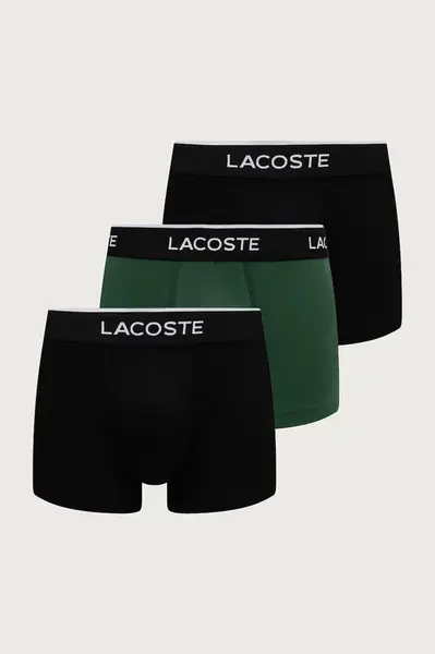 Lacoste  přiléhavé boxerky pánské bavlněné s elastanem 3-pack