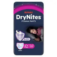 DRY NITES Natahovací kalhotky dívčí 4-7 let 10 kusů