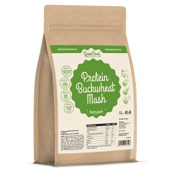 GREENFOOD NUTRITION Proteinová pohanková kaše natural 500 g