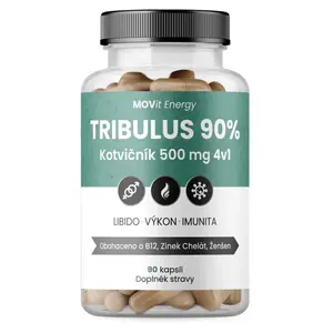 MOVIT ENERGY Tribulus 90% kotvičník 500 mg 4 v 1 90 kapslí