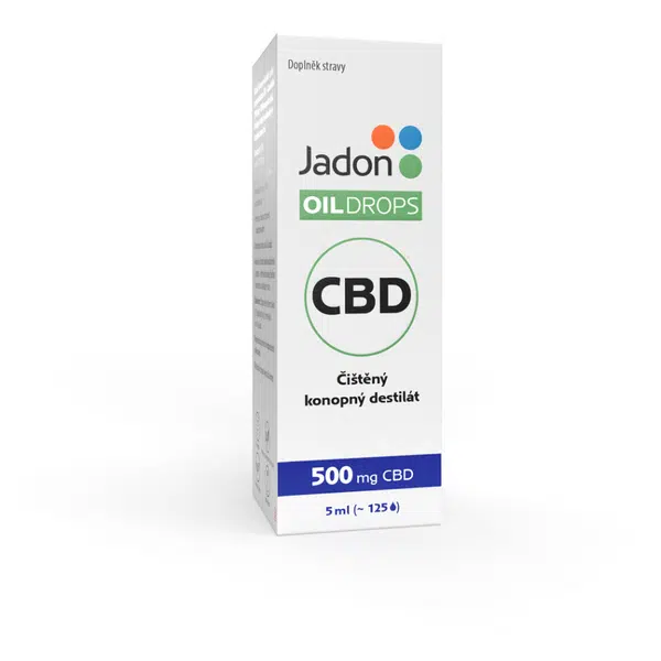 JADON Oil drops čištěný konopný destilát CBD 10% 5 ml