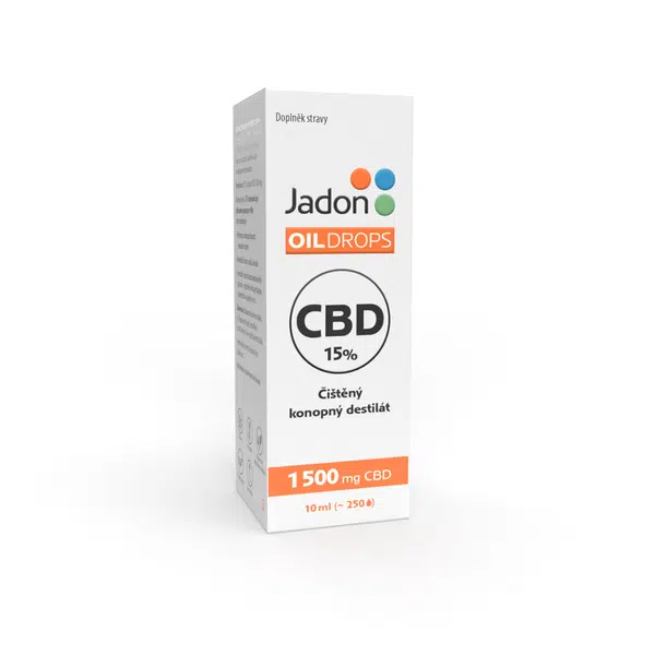 JADON Oil drops konopný destilát CBD 15% 10 ml