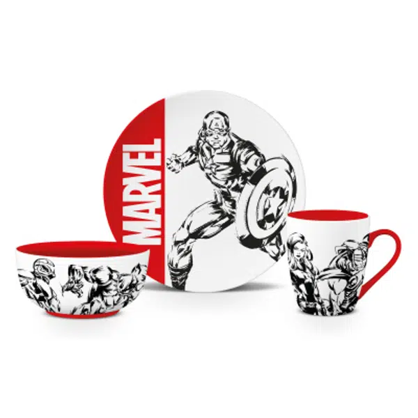 Dárkový set Marvel (miska/talíř/hrnek)