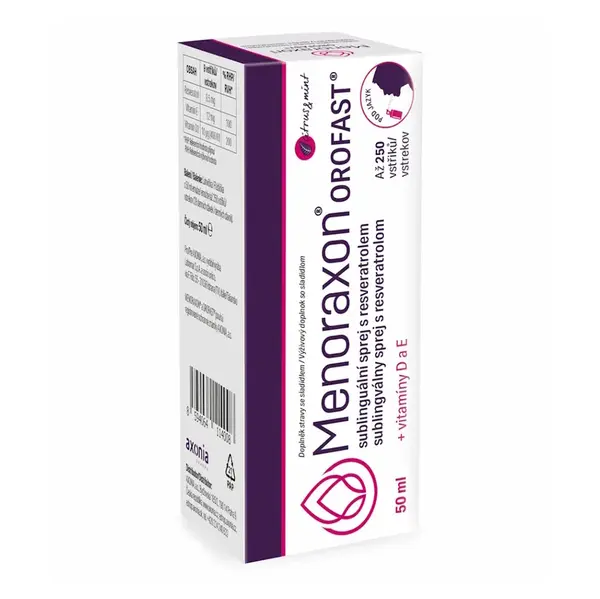 OROFAST Menoraxon sublinguální sprej s resveratrolem 50 ml