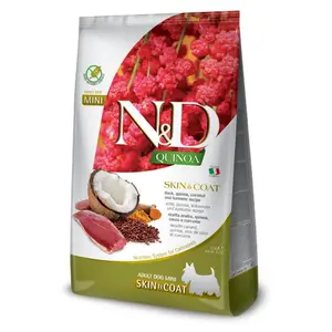 N&D Quinoa Skin & Coat Duck & Coconut Mini pro malá plemena psů 2,5 kg