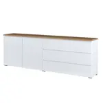 Komoda 2D3S Modo 28 200 cm dub mauvella/bílá