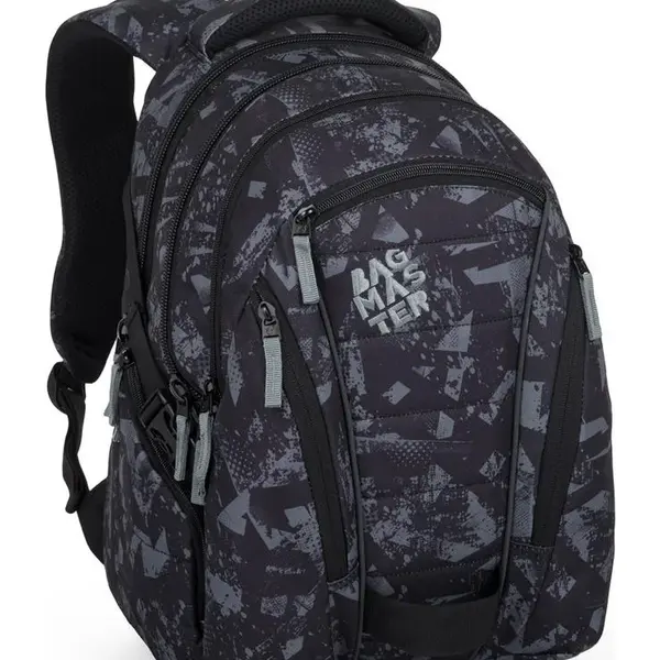 Školní set Bagmaster BAG 24 B Set Gray/black