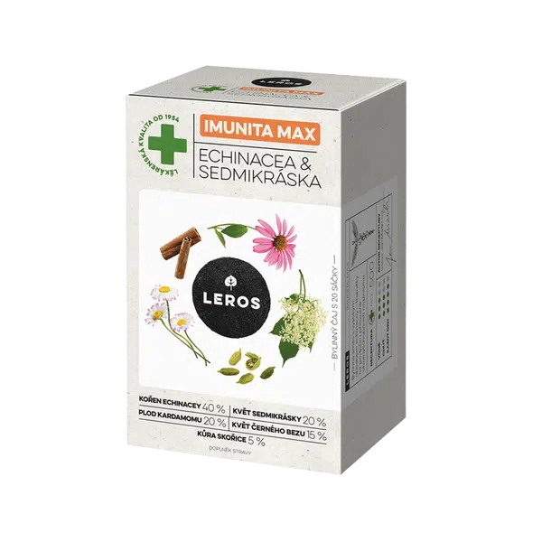 LEROS Imunita max echinacea & sedmikráska 20 sáčků