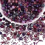 2 Bag Glass Round Beads Set