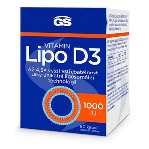GS Vitamin Lipo D3 1000 IU 60 kapslí