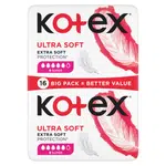 KOTEX Ultra Soft Dámské hygienické vložky Super 16 kusů