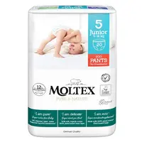 MOLTEX Pure & Nature Junior Natahovací plenkové kalhotky 9 -14 kg 20 kusů