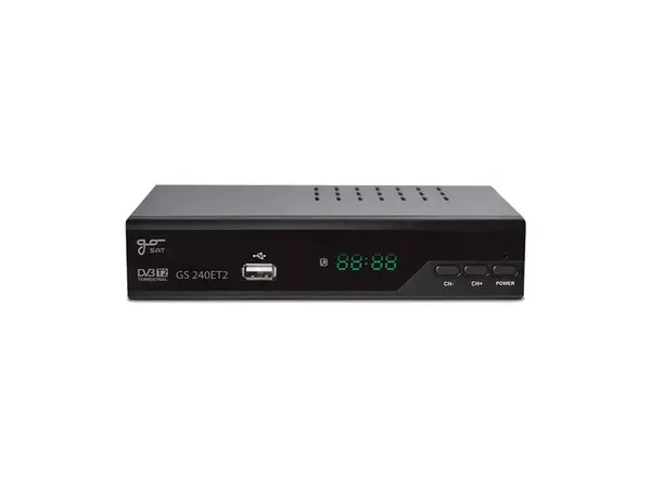 Set-top box GoSAT GS240ET2 - rozbaleno - pomačkaný/roztržený obal