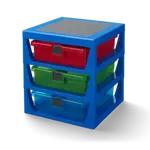 LEGO organizér se třemi zásuvkami - modrá