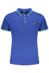 NORWAY 1963 MEN'S BLUE SHORT SLEEVE POLO SHIRT