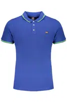 NORWAY 1963 MEN'S BLUE SHORT SLEEVE POLO SHIRT
