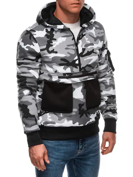 Edoti Men's zip-up sweatshirt