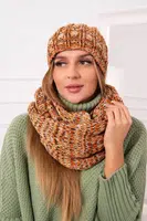 Women's set with fleece 4 Pory Roku K263 camel+foxy
