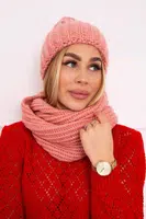 Women's set with thick ribs P100 pink