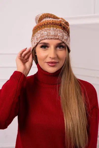 Kesi Čapica s fleece Monika K256 ryšavka+ťava