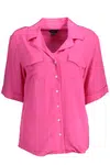 GANT WOMEN'S SHORT SLEEVE SHIRT PINK