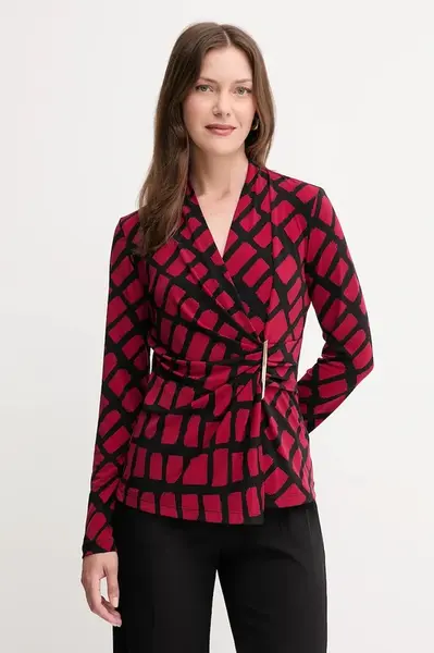 Halenka Joseph Ribkoff dámská, vínová barva, vzorovaná, 253139