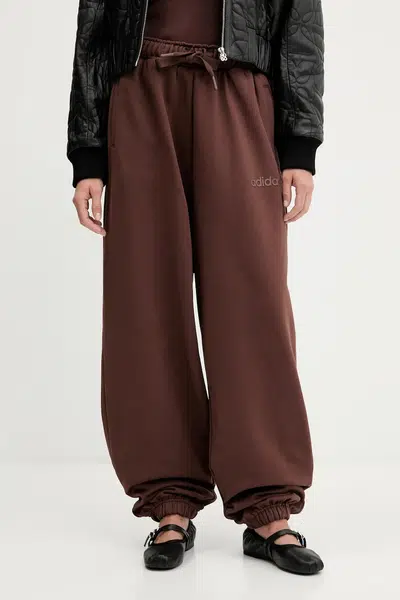 Tepláky adidas Originals Essentials dámské, hnědá barva, JW0986