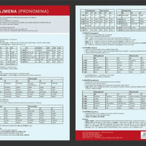 Zájmena - Přehledová tabulka učiva - Veronika Štroblová