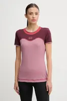 Tréninkové tričko EA7 Emporio Armani růžová barva, AF19155.7W000557